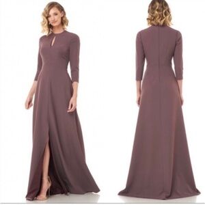 New with tags Kay Unger Elegant Mink Maxi Dress